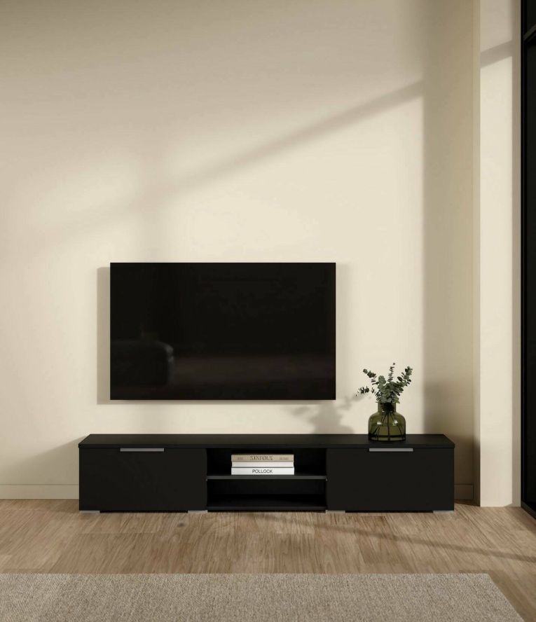 Mobile TV nero 172x39x33h cm in legno - Ammiro