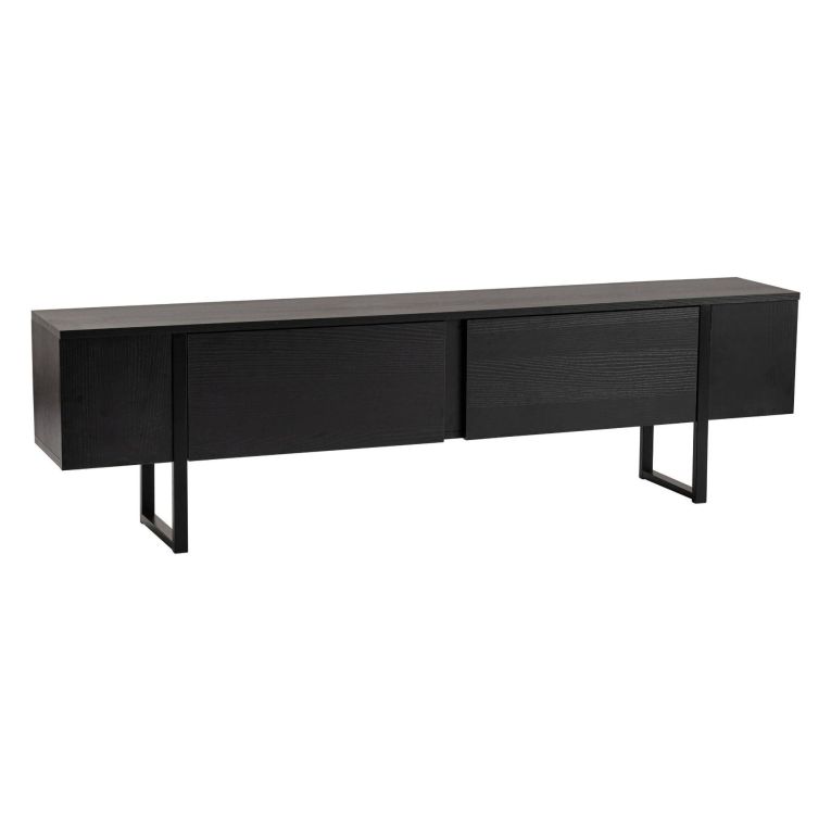 Mobile TV nero 180x29x50h cm 2 ante - Lilith