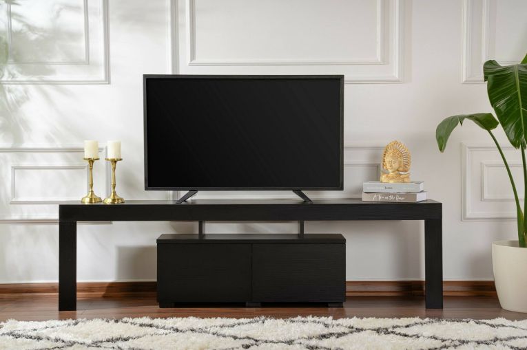 Mobile TV nero 180x31x50h cm 2 ante - Andarna