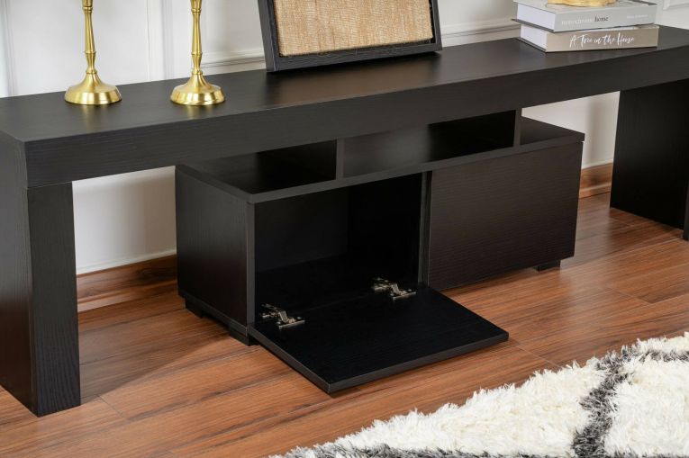 Mobile TV nero 180x31x50h cm 2 ante - Andarna