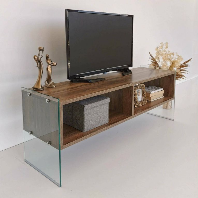 Mobile TV noce 120x35x45h cm in legno - Winifred