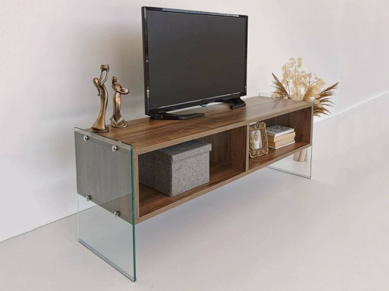 Mobile TV noce 120x35x45h cm in legno - Winifred
