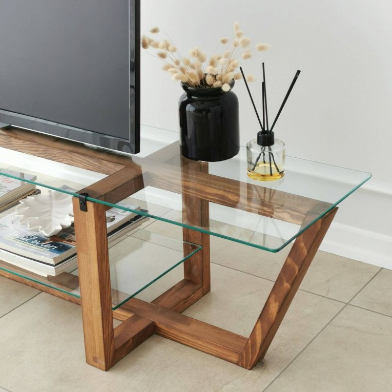 Mobile TV noce 158x35x35h cm in legno - Arienzo