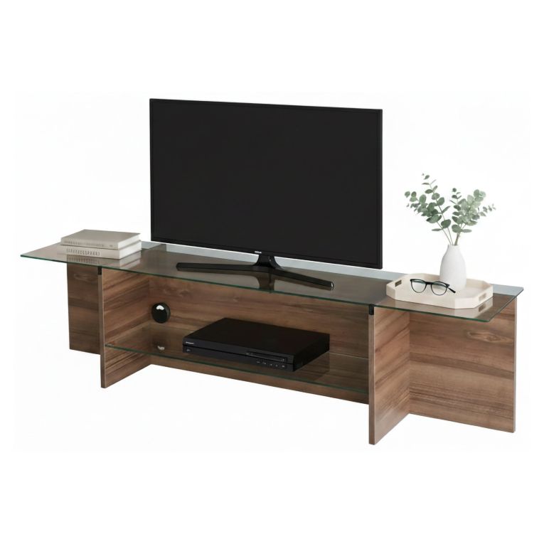 Mobile TV noce 158x35x40h cm - Bellano