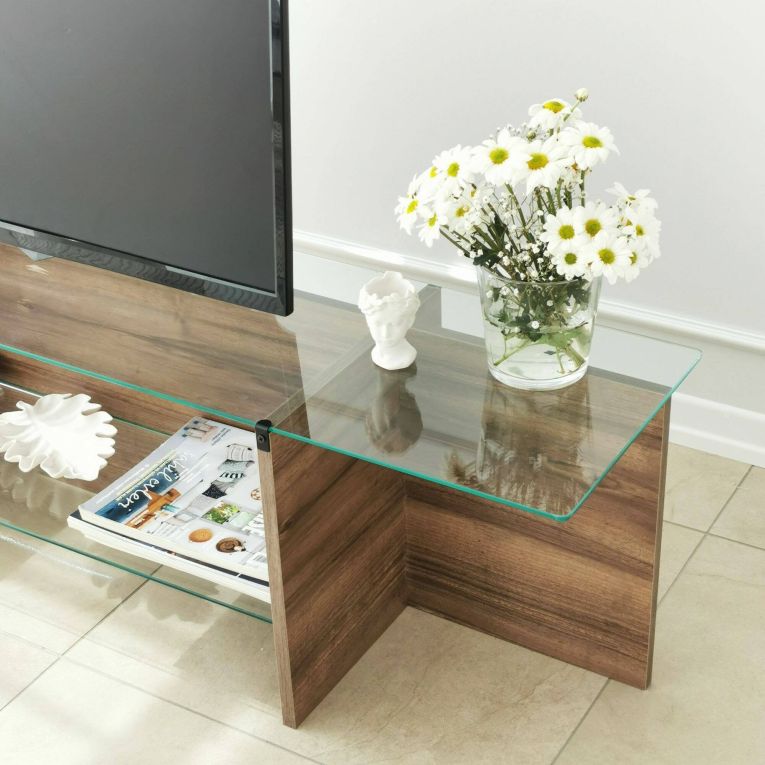 Mobile TV noce 158x35x40h cm - Bellano