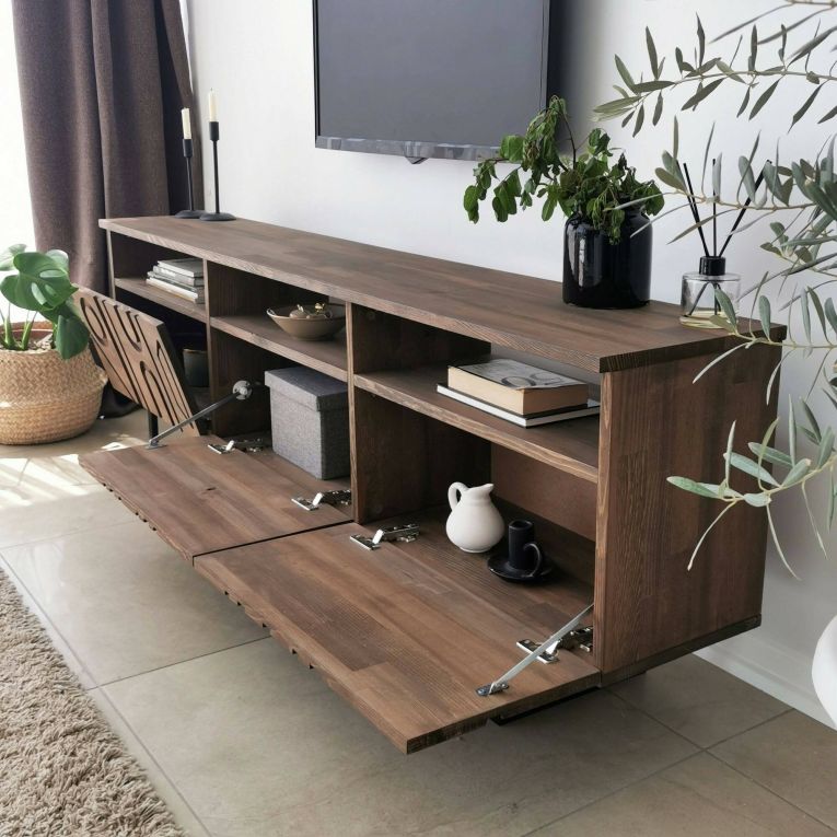 Mobile TV noce 170x30x40h cm 3 ante - Barete