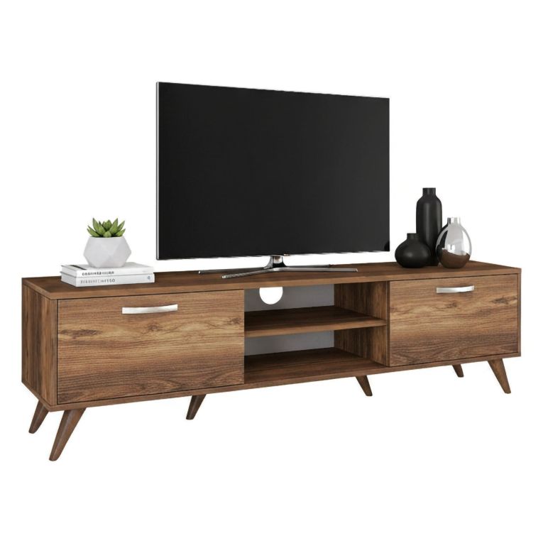 Mobile TV noce 180x35x48h cm 2 ante - Avir