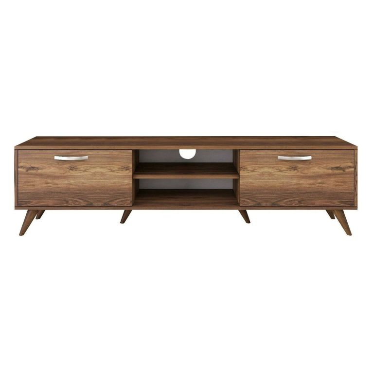 Mobile TV noce 180x35x48h cm 2 ante - Avir