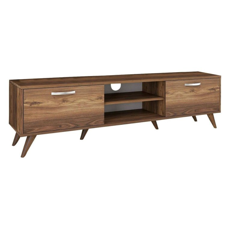 Mobile TV noce 180x35x48h cm 2 ante - Avir