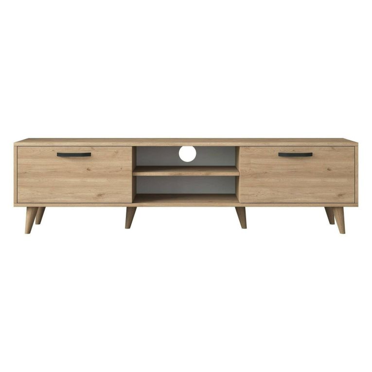 Mobile TV noce 180x35x48h cm modulabile - Messalina