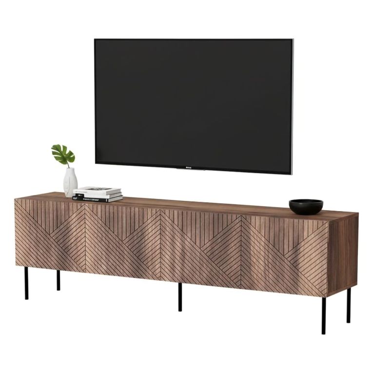 Mobile TV noce 190x40x58h cm 4 ante - Marea