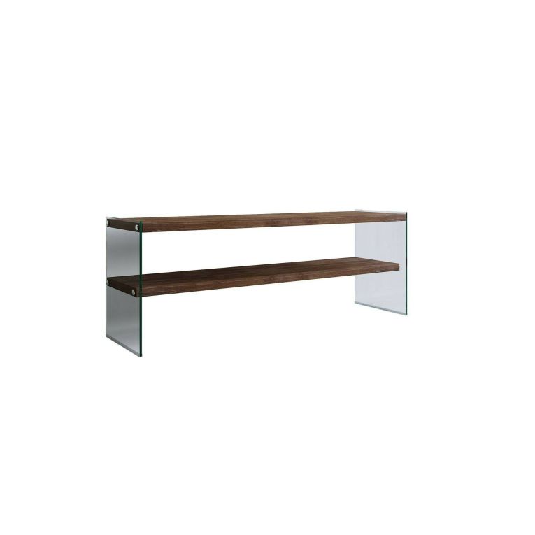 Mobile TV noce scuro 120x35x45h cm in legno - Italia