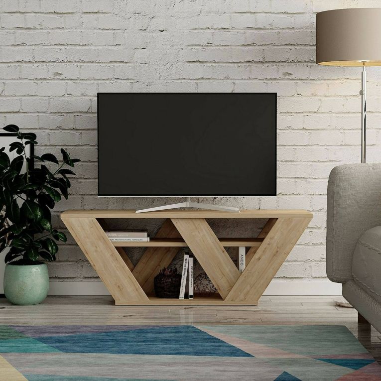 Mobile TV quercia 110x30x40h cm in legno - Amazzonite