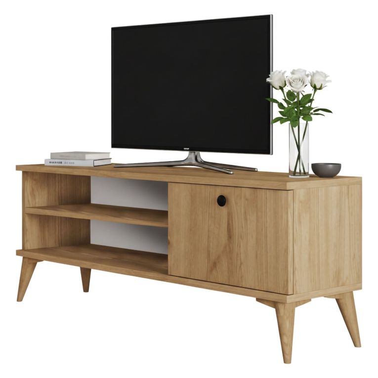 Mobile TV quercia 120x29x44h cm in legno - Muqdisho