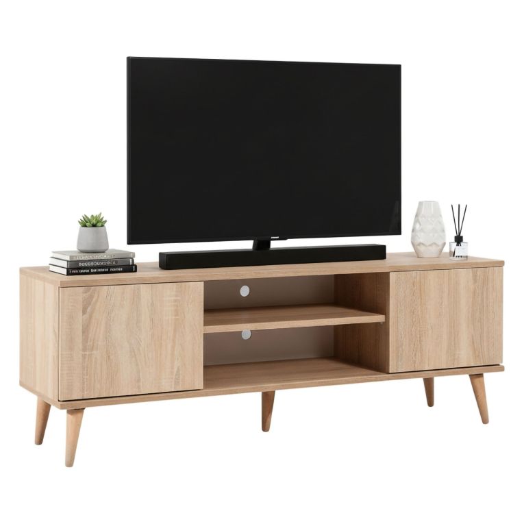 Mobile TV quercia 140x40x50h cm 2 ante - Argegno