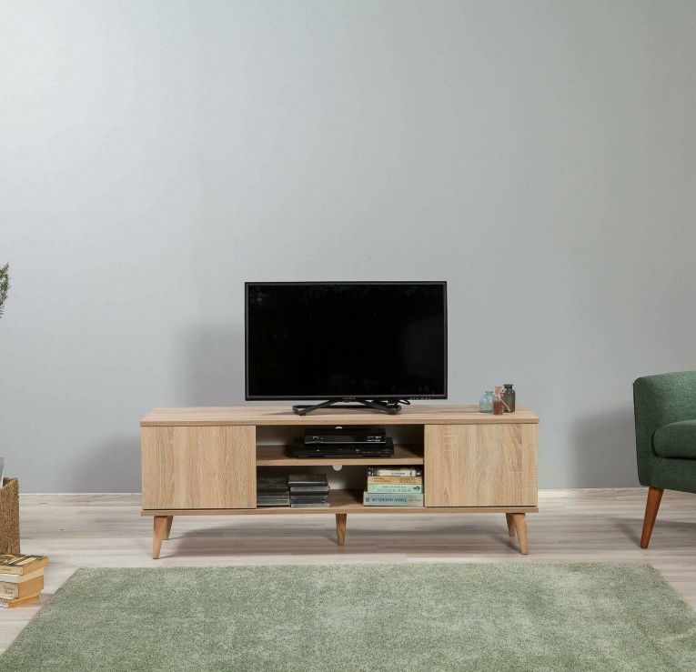 Mobile TV quercia 140x40x50h cm 2 ante - Argegno