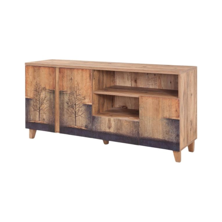 Mobile TV quercia 160x45x76h cm 3 ante e 1 cassetto - Bucarest