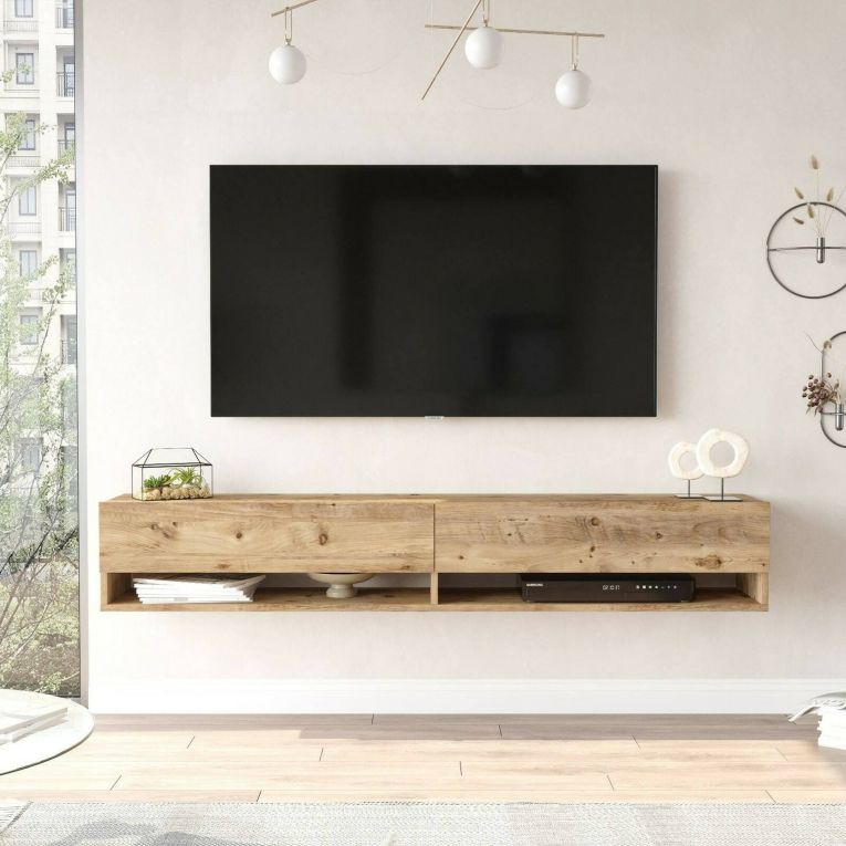 Mobile TV quercia 180x31x29h cm 2 ante - Compasso