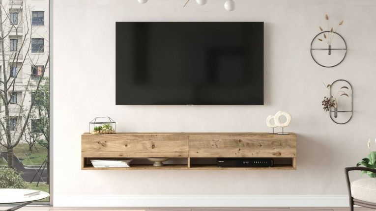 Mobile TV quercia 180x31x29h cm 2 ante - Compasso