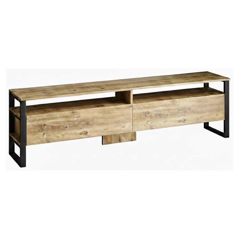 Mobile TV quercia 180x35x56h cm 2 ante - Khartum
