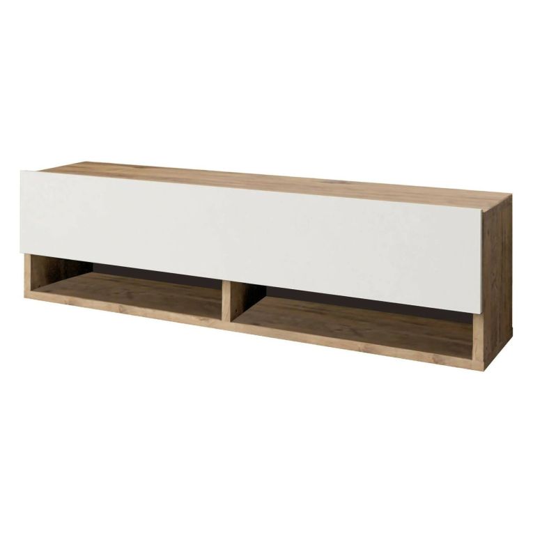 Mobile TV quercia e bianco 100x31x29h cm in legno - Iva