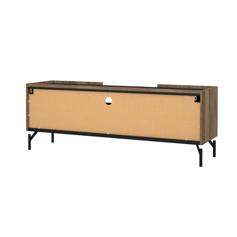 Mobile TV quercia e nero 147x41x54h cm 2 ante e 1 cassetto - Duchi
