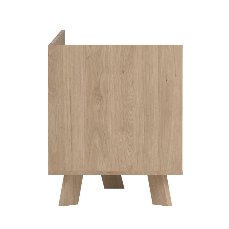 Mobile TV rovere e bianco 181x51x61h cm 2 ante e 1 cassetto - Agathis