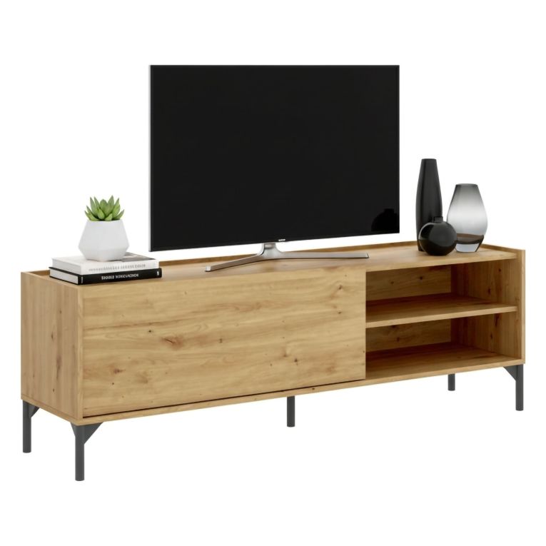 Mobile TV rovere nodi 155x43x47h cm modulabile - Allesia
