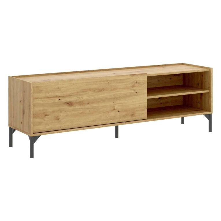 Mobile TV rovere nodi 155x43x47h cm modulabile - Allesia