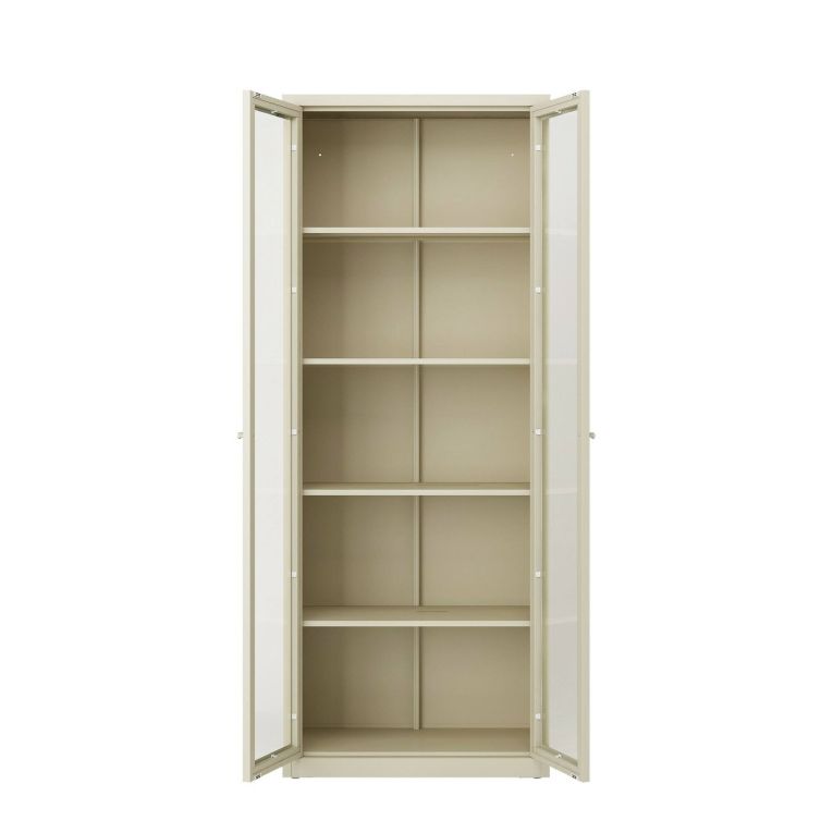 Mobile vetrina 2 ante 70x35x180h cm panna - Izano