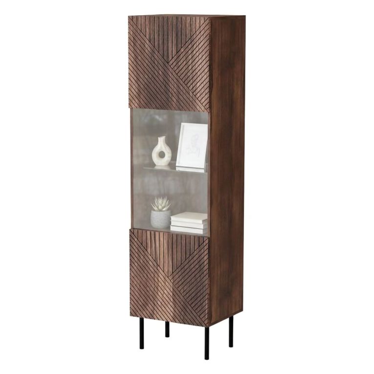Mobile vetrina 50x40x187h cm noce - Triulzi