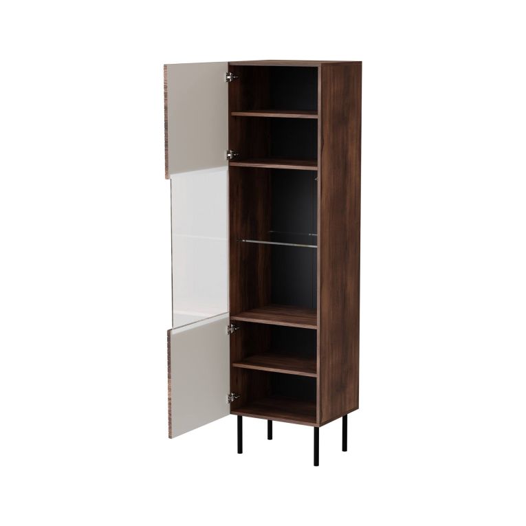Mobile vetrina 50x40x187h cm noce - Triulzi