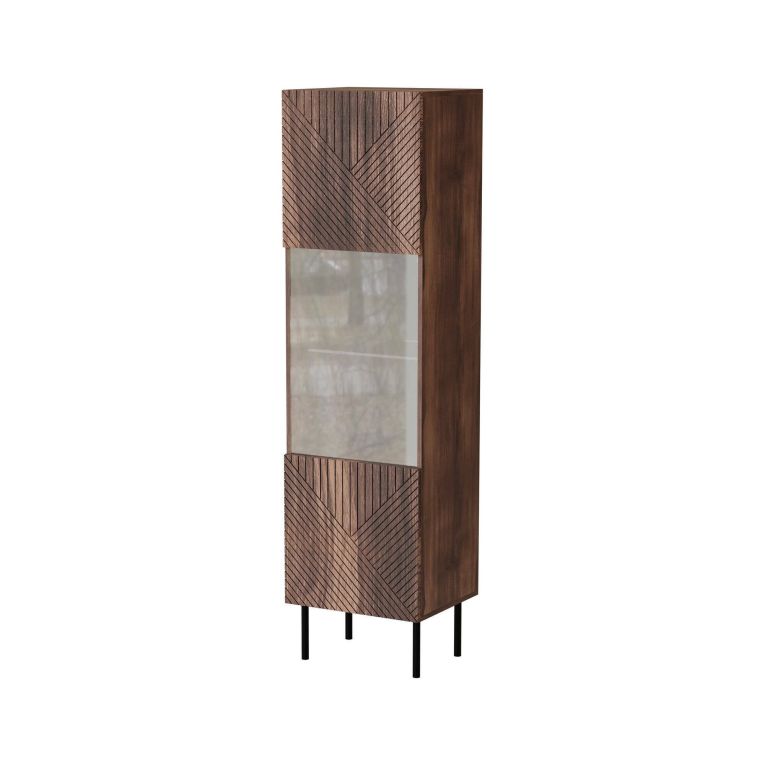 Mobile vetrina 50x40x187h cm noce - Triulzi