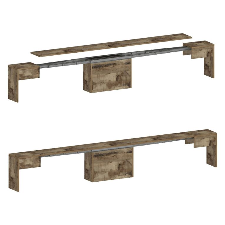Panca allungabile acero 290x25x45h cm - Yutu
