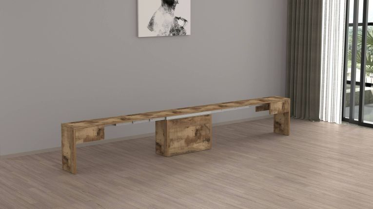 Panca allungabile acero 290x25x45h cm - Yutu