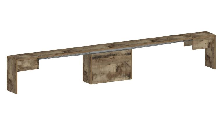 Panca allungabile acero 290x25x45h cm - Yutu