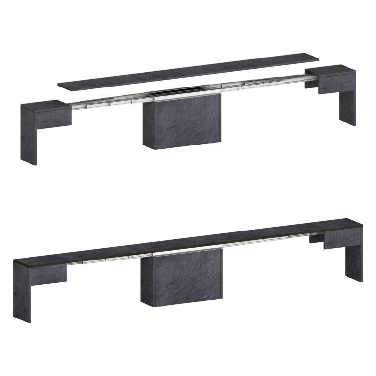 Panca allungabile ardesia 290x25x45h cm - Quedan