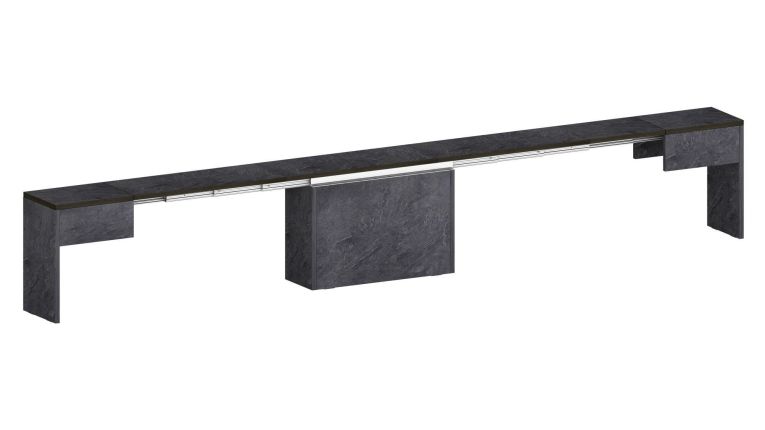 Panca allungabile ardesia 290x25x45h cm - Quedan