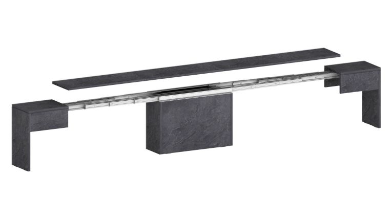 Panca allungabile ardesia 290x25x45h cm - Quedan