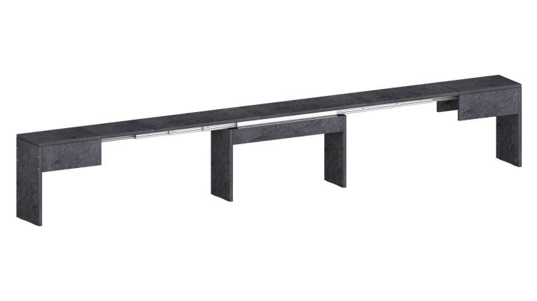 Panca allungabile ardesia 290x25x45h cm - Quedan