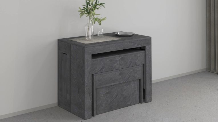 Panca allungabile ardesia 290x25x45h cm - Quedan