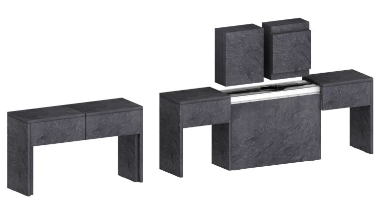 Panca allungabile ardesia 290x25x45h cm - Quedan