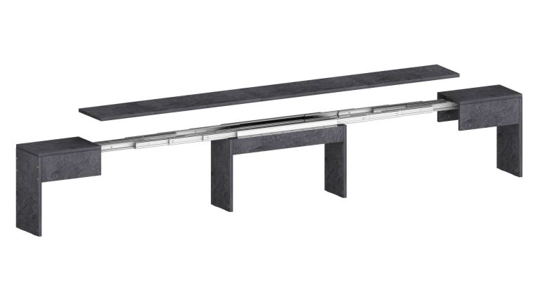 Panca allungabile ardesia 290x25x45h cm - Quedan
