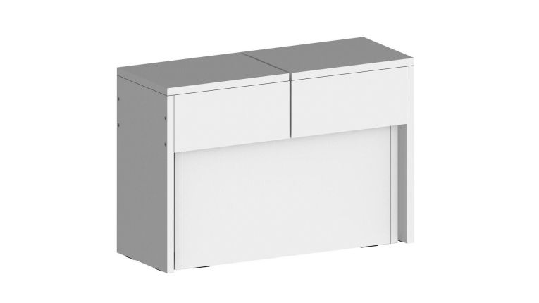 Panca allungabile bianca lucida 290x25x45h cm - Yutu