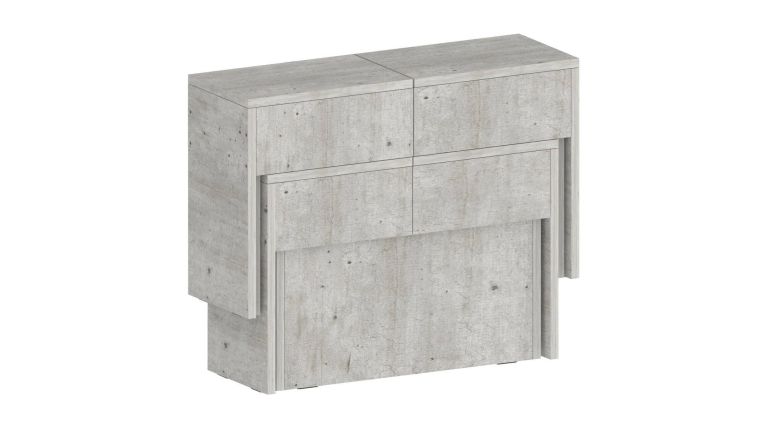 Panca allungabile cemento 290x25x45h cm - Quedan