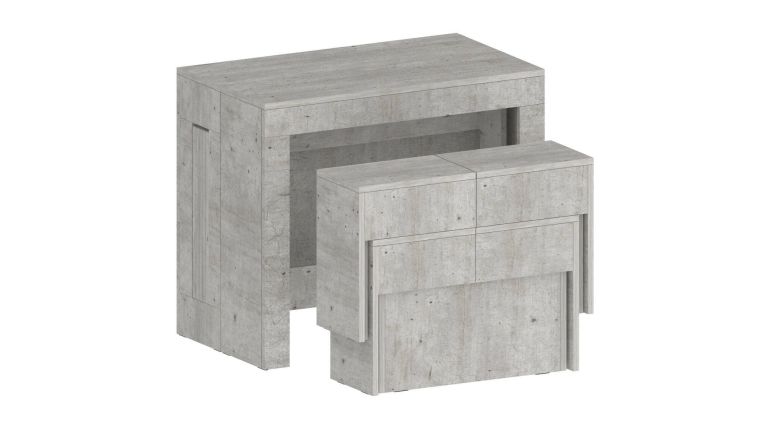 Panca allungabile cemento 290x25x45h cm - Quedan