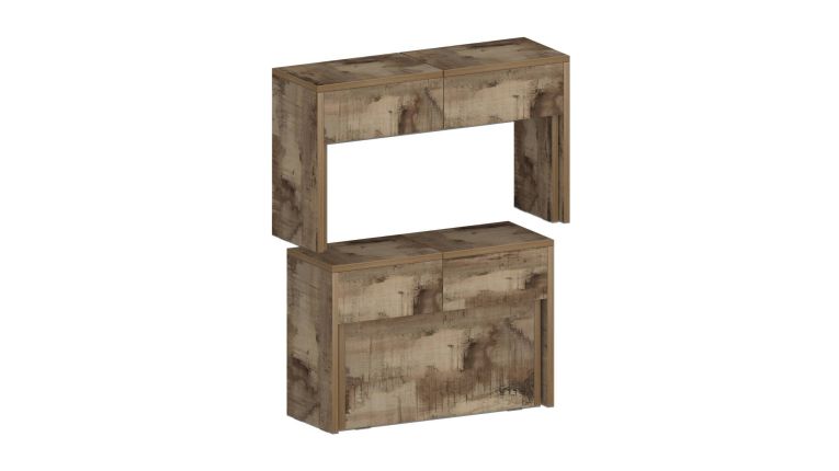 Panca allungabile effetto legno acero 290x25x45h cm - Quedan
