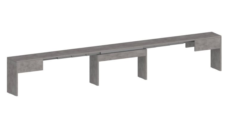 Panca allungabile grigia 290x25x45h cm - Quedan