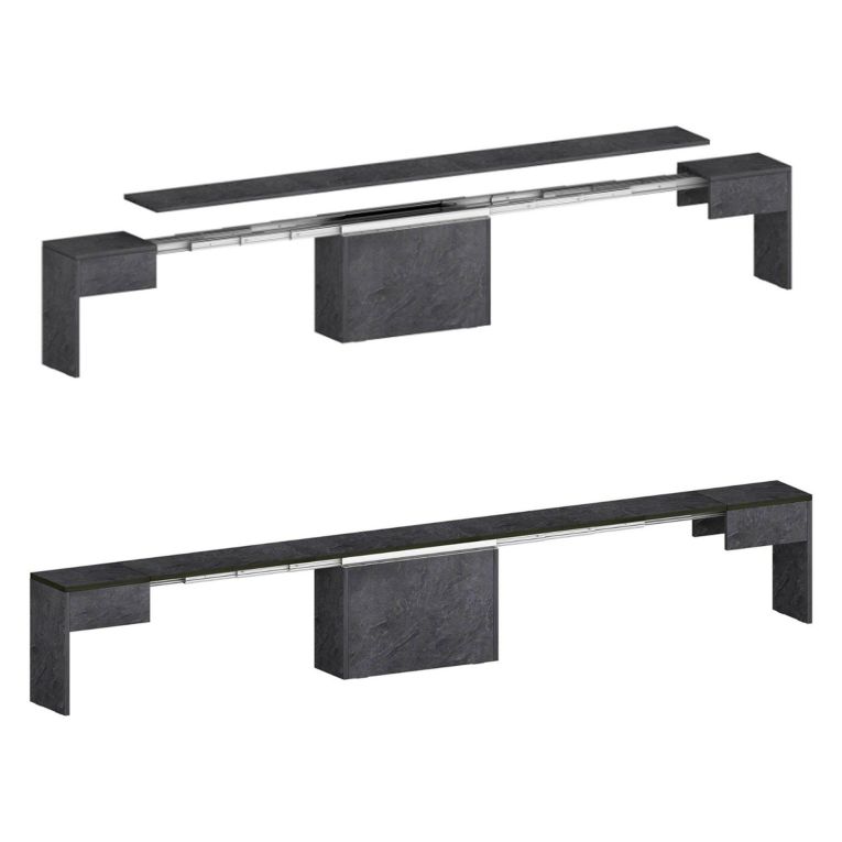 Panca ardesia estensibile 290x25x45h cm - Yutu