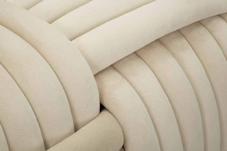 Panca design crema 90x45x45h cm - Calcea